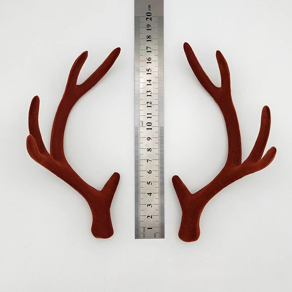 10pair 17cm Flocked Reindeer A - Reindeer Antlers Headband review and price