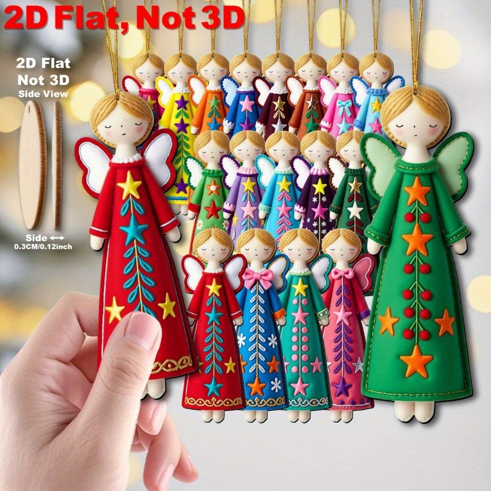 16Pcs Colorful Angel Ornaments - Star Tree Topper review and price
