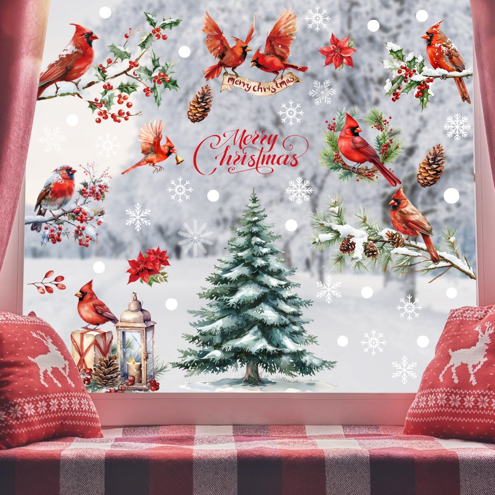 9pcs Christmas Window Decals C - Snowflake Window Decal review and price