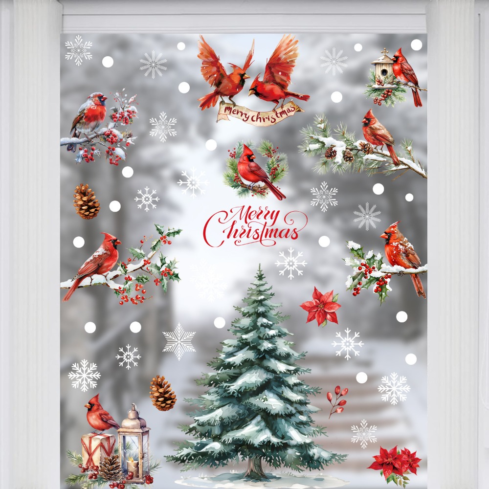 9pcs Christmas Window Decals C - Snowflake Window Decal review and price