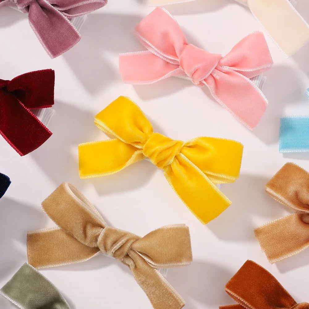 6Pcs/lot Solid Ribbon Bows Hai - Ribbon Bow Gift review and price