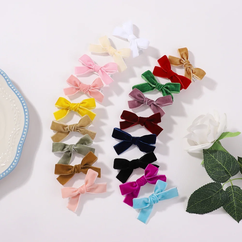 6Pcs/lot Solid Ribbon Bows Hai - Ribbon Bow Gift review and price