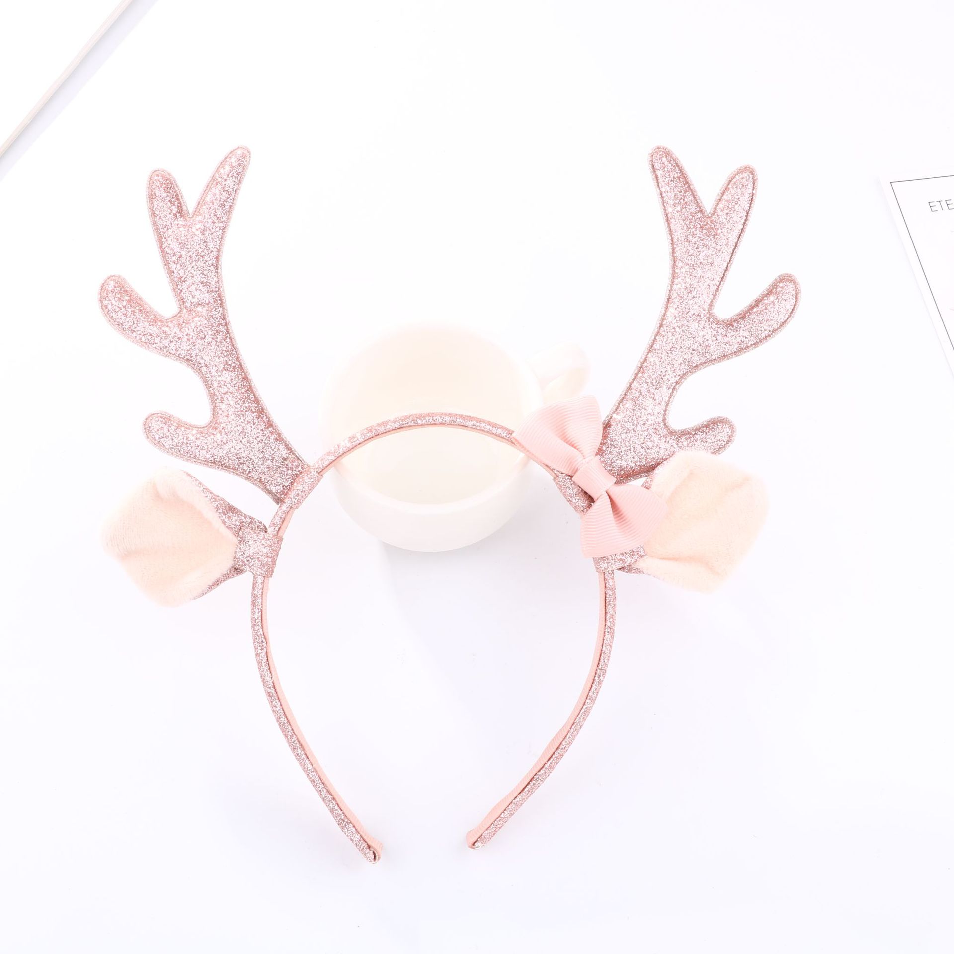 Cute Pink Glitter Reindeer Ant - Reindeer Antlers Headband review and price