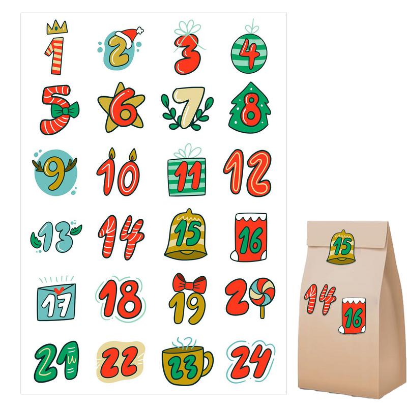 Merry Christmas Stickers Adven - Advent Calendar Gift review and price