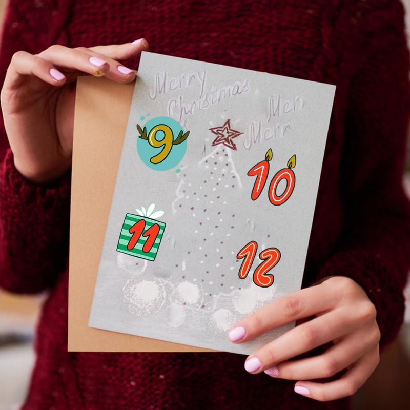 Merry Christmas Stickers Adven - Advent Calendar Gift review and price