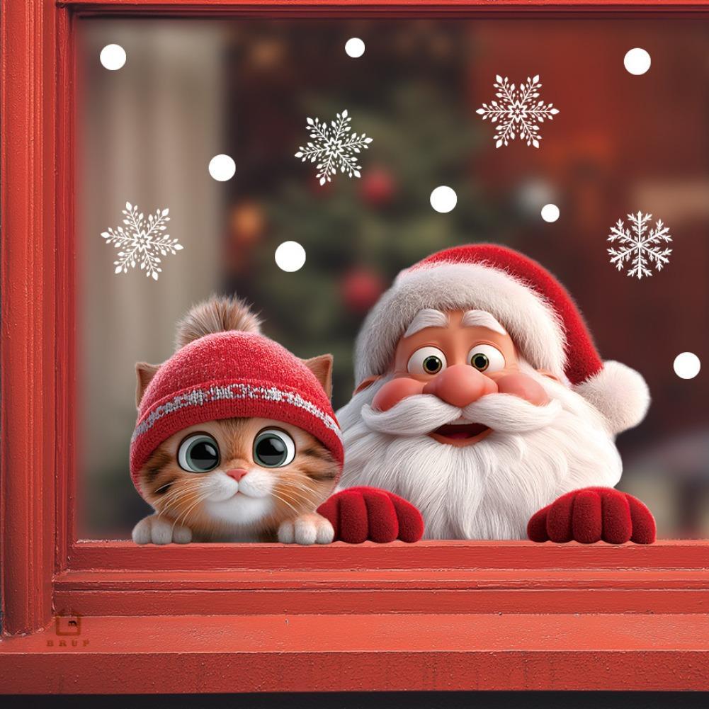 2pcs Christmas Window Clings S - Snowflake Window Decal review and price