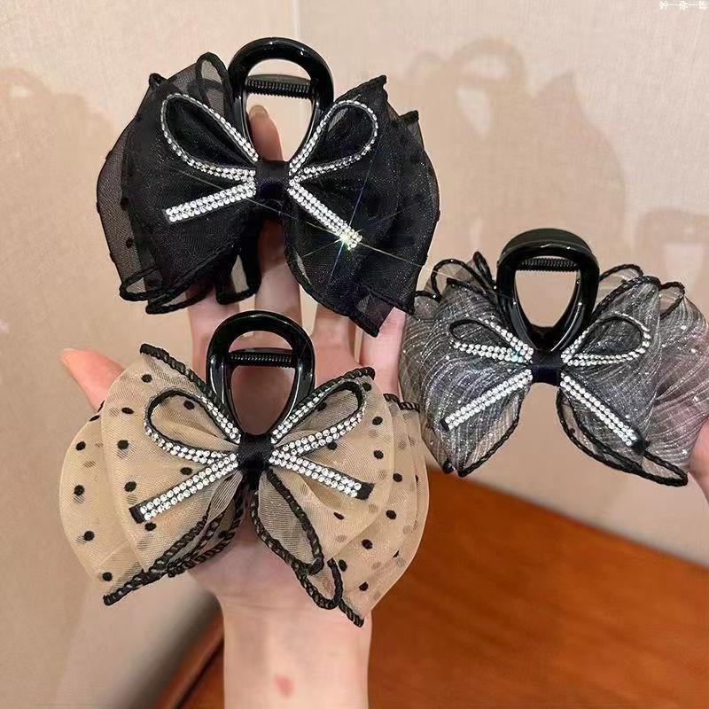 New Elegant Mesh Bow Hair Clip - Ribbon Bow Gift review and price