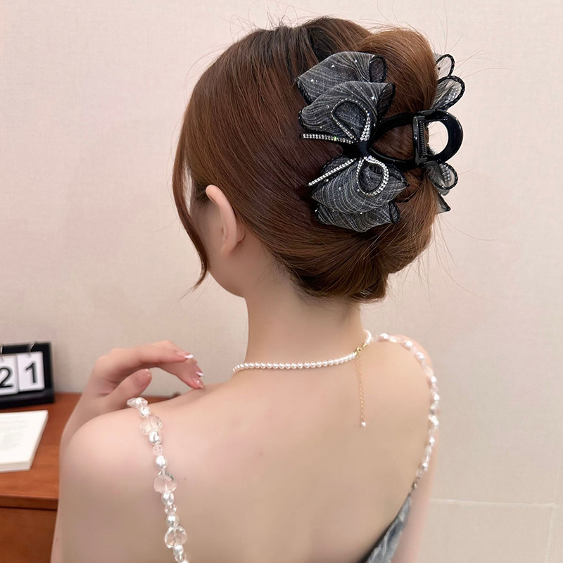 New Elegant Mesh Bow Hair Clip - Ribbon Bow Gift review and price