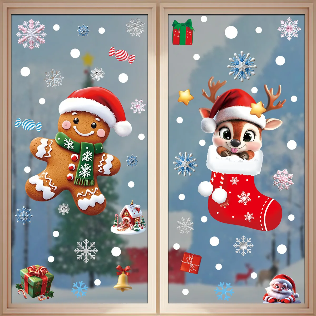 2025 Christmas Static Window C - Snowflake Window Decal review and price