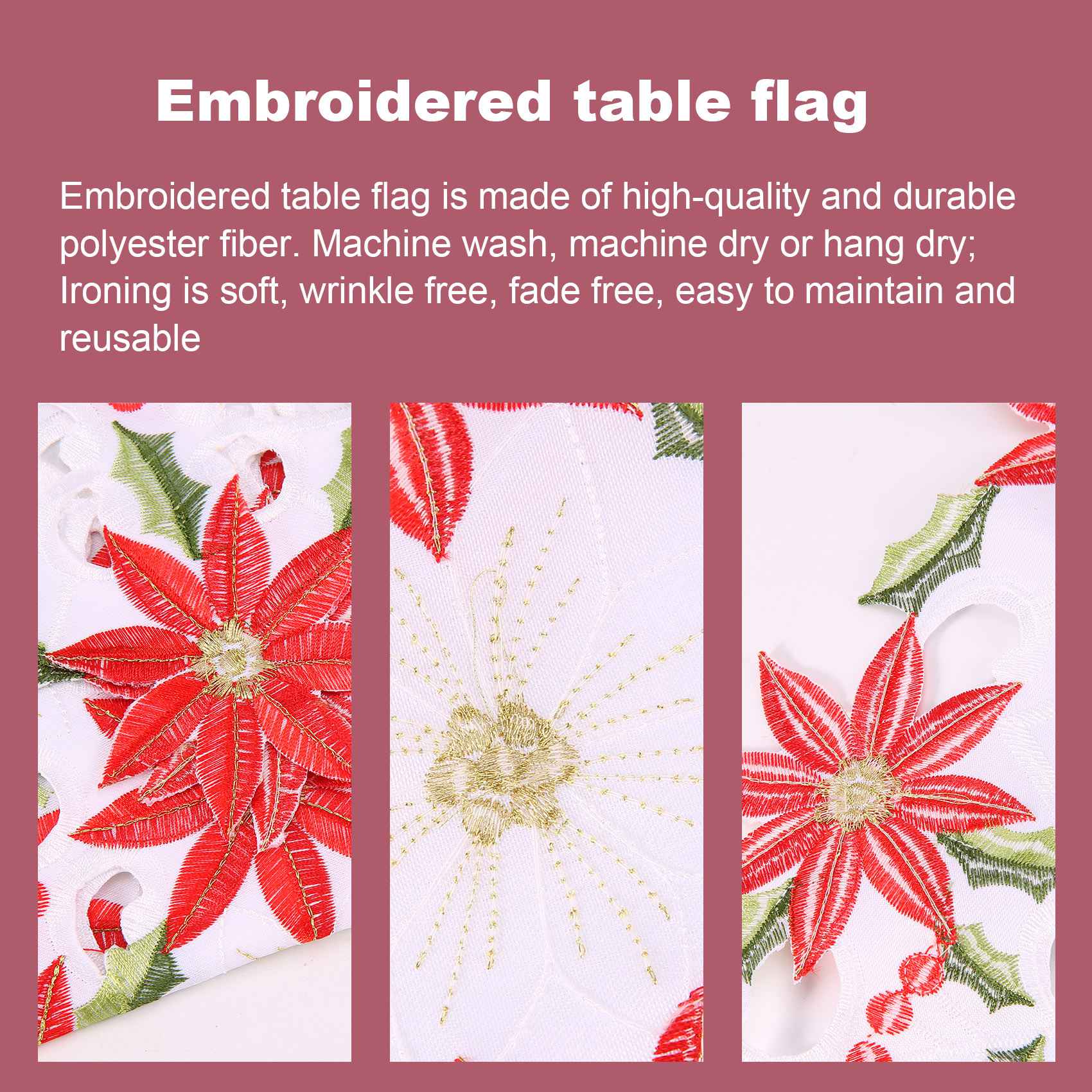 Christmas Embroidered Table Ru - Christmas Table Runner review and price
