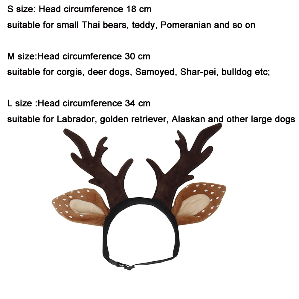 Dogs Headbands Deer Costume Ha - Reindeer Antlers Headband review and price