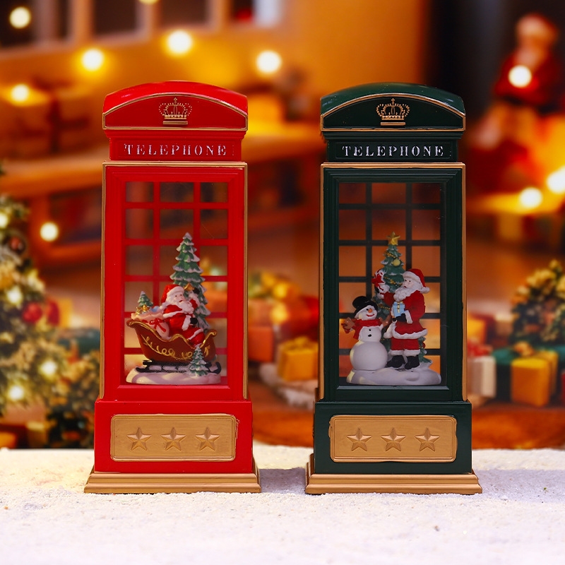 Christmas Phone Booth Night Li - Snow Globe Musical review and price