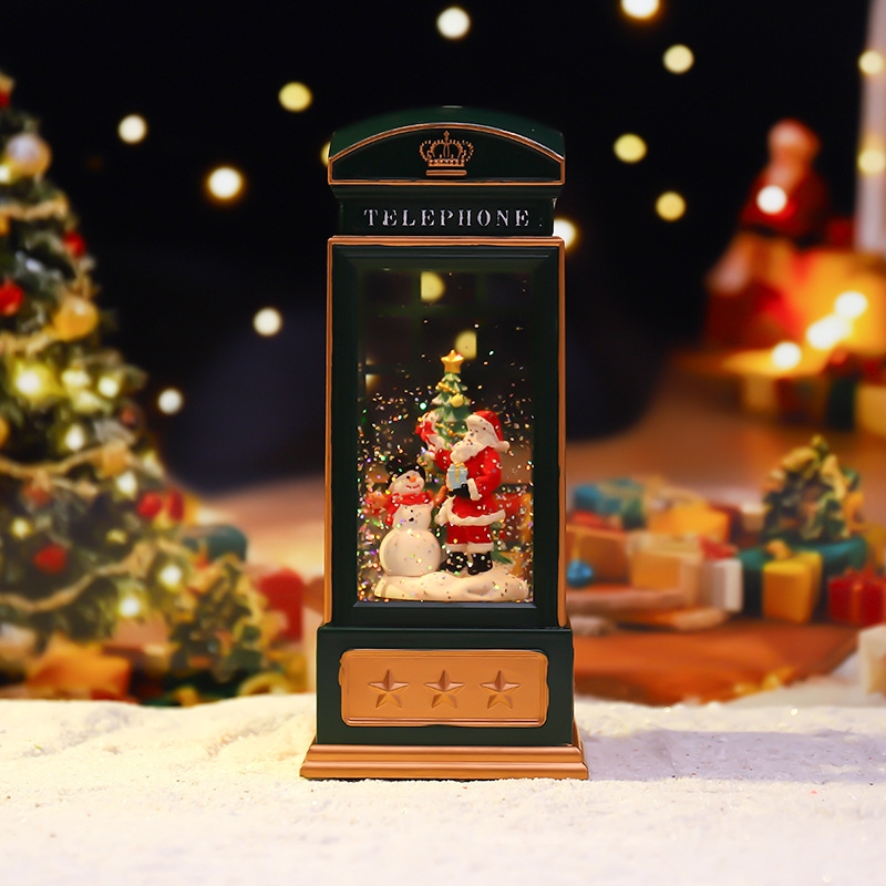 Christmas Phone Booth Night Li - Snow Globe Musical review and price