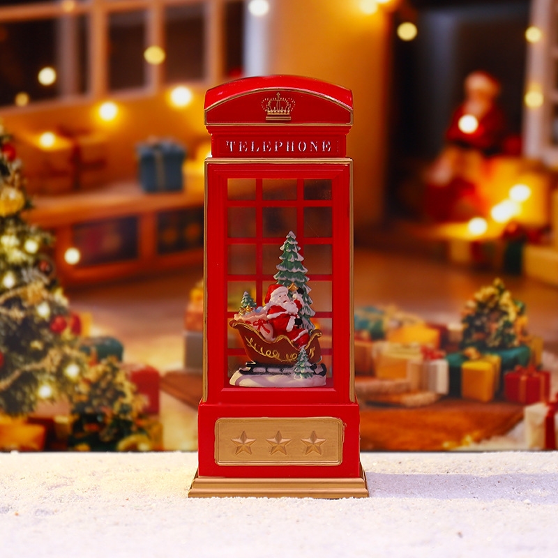 Christmas Phone Booth Night Li - Snow Globe Musical review and price