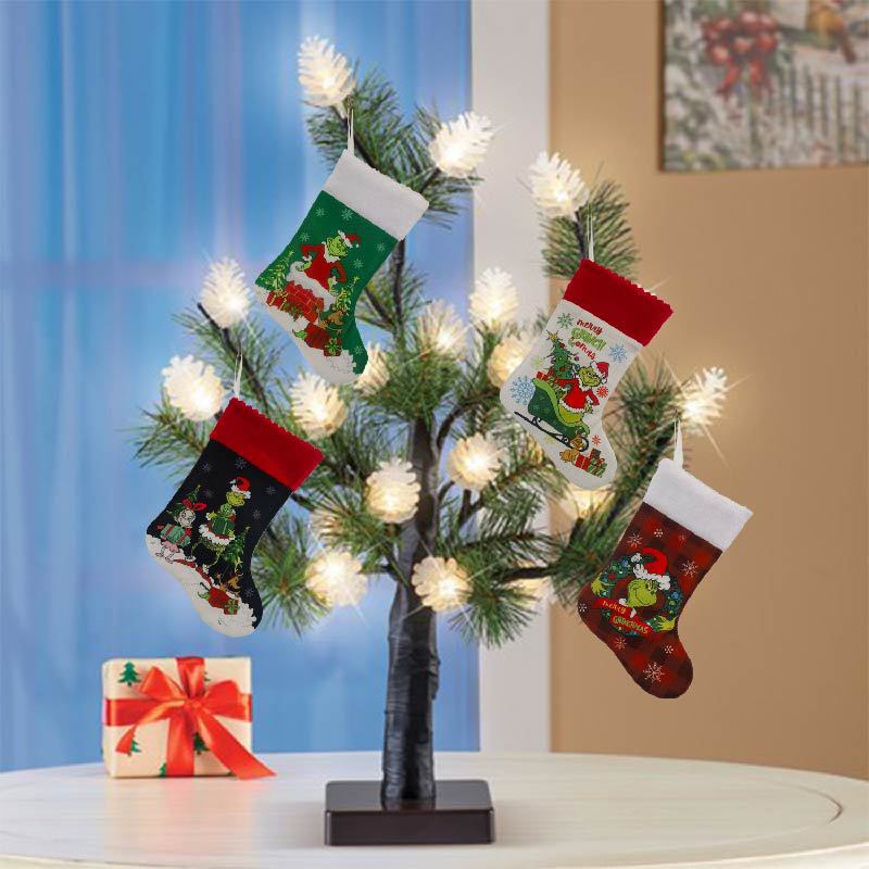 Christmas Stocking Grinch Sock - Christmas Stocking Hanging review and price
