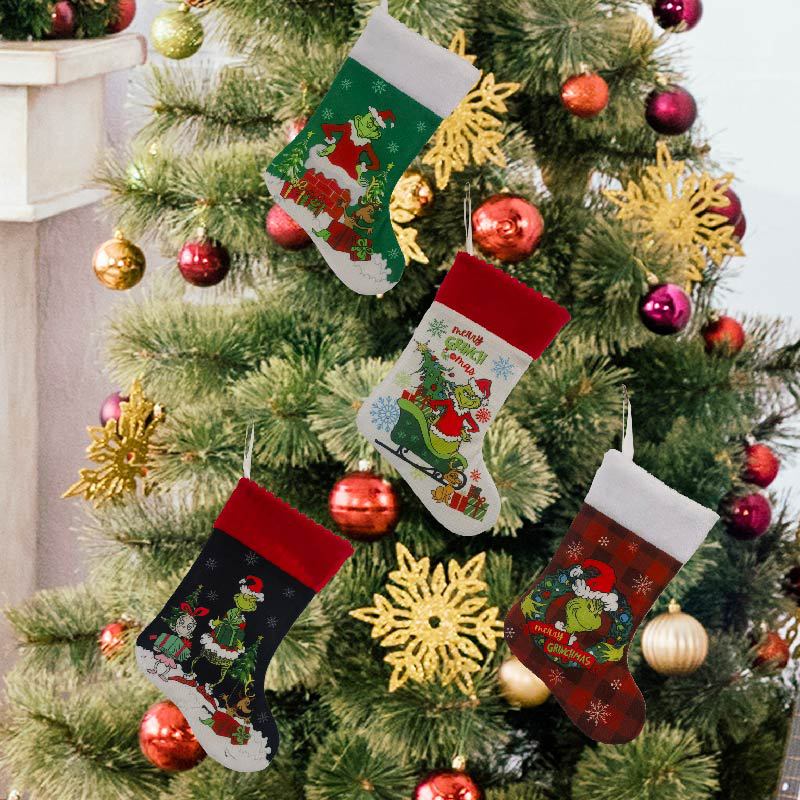 Christmas Stocking Grinch Sock - Christmas Stocking Hanging review and price