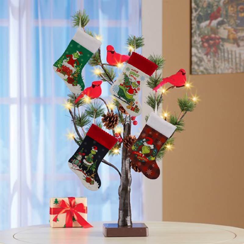 Christmas Stocking Grinch Sock - Christmas Stocking Hanging review and price