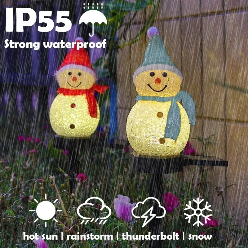 Christmas Snowman Solar Garden - Christmas Lights Outdoor review and price