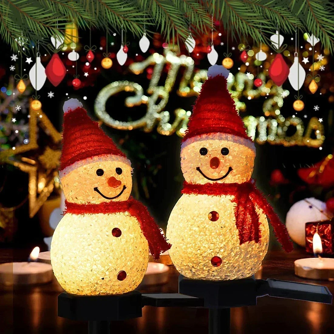 Christmas Snowman Solar Garden - Christmas Lights Outdoor review and price