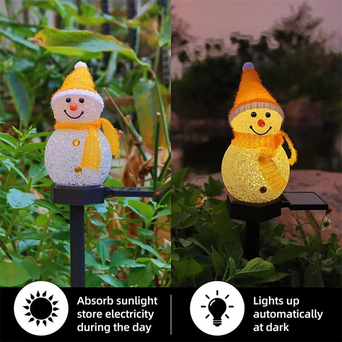 Christmas Snowman Solar Garden - Christmas Lights Outdoor review and price