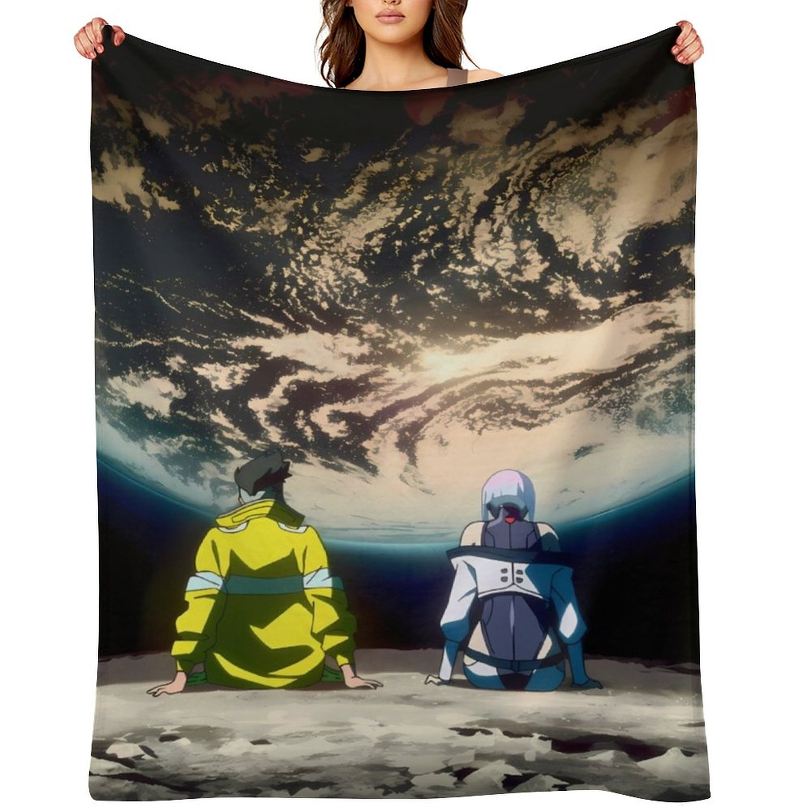 Cyberpunk EdgeRunners Moon Luc - Christmas Throw Blanket review and price