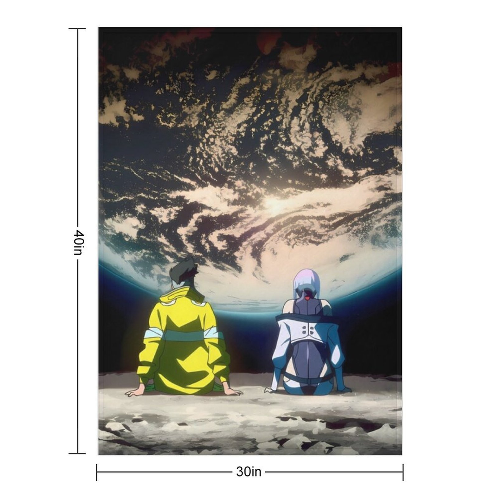 Cyberpunk EdgeRunners Moon Luc - Christmas Throw Blanket review and price