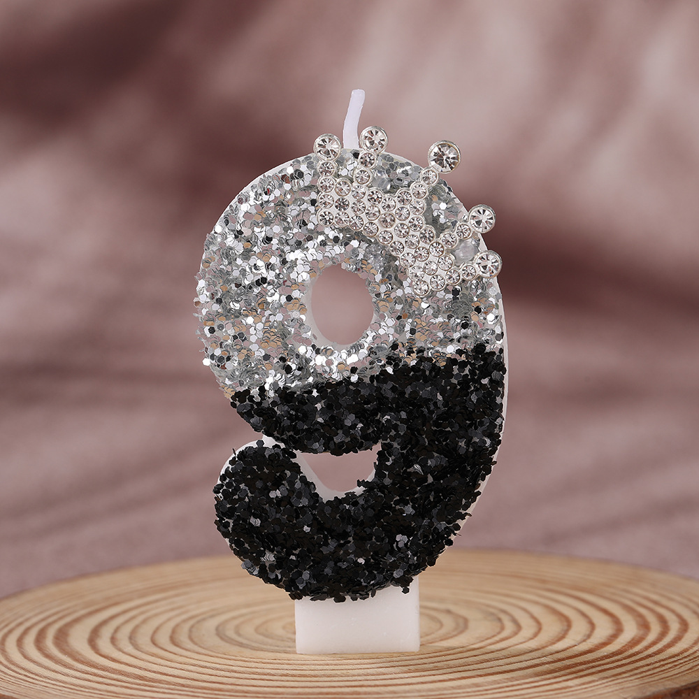 Black Silver Gradient Crown Ha - Holiday Candle Set review and price