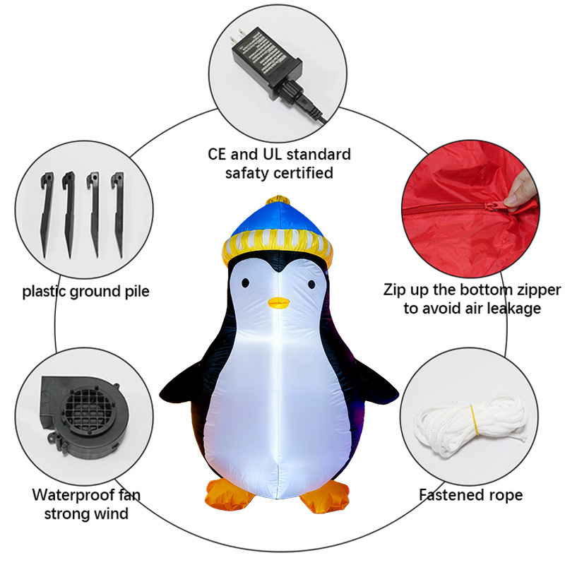 1.5M Christmas Penguin Inflata - Christmas Lights Outdoor review and price