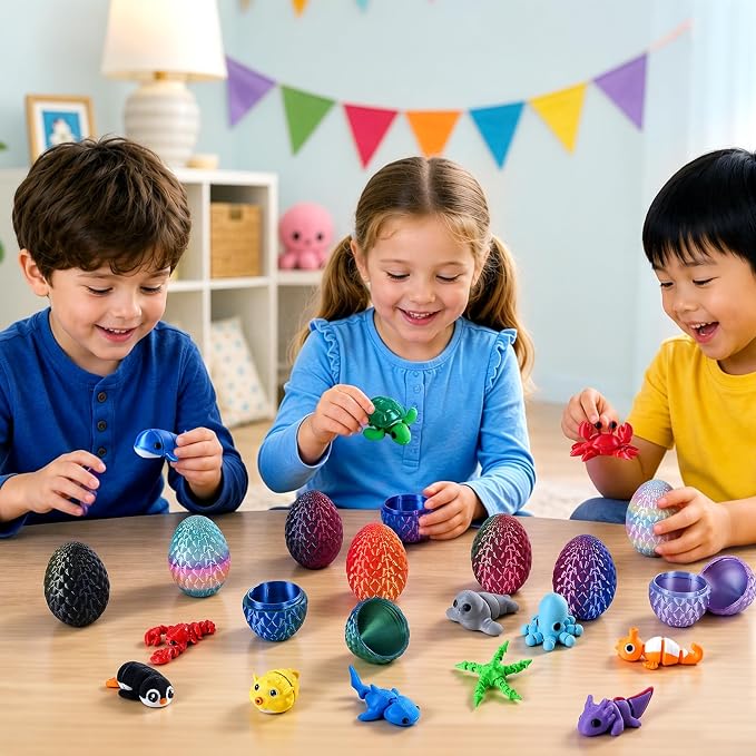 24pcs 3D Printed Surprise Egg  - Advent Calendar Gift review and price