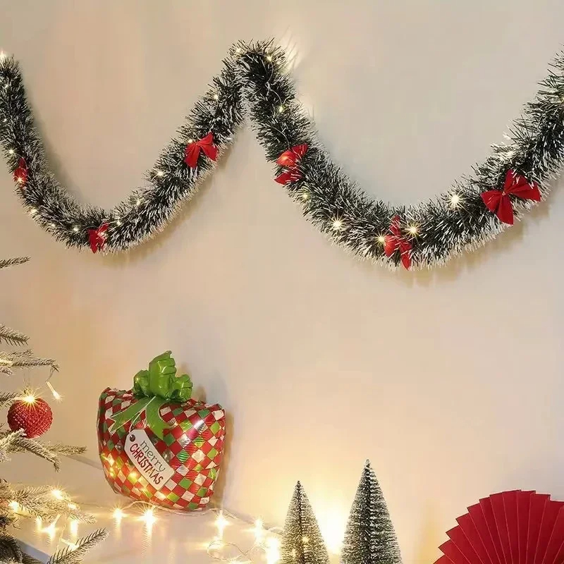 Christmas Tinsel Garland Artif - Tinsel Garland Decoration review and price
