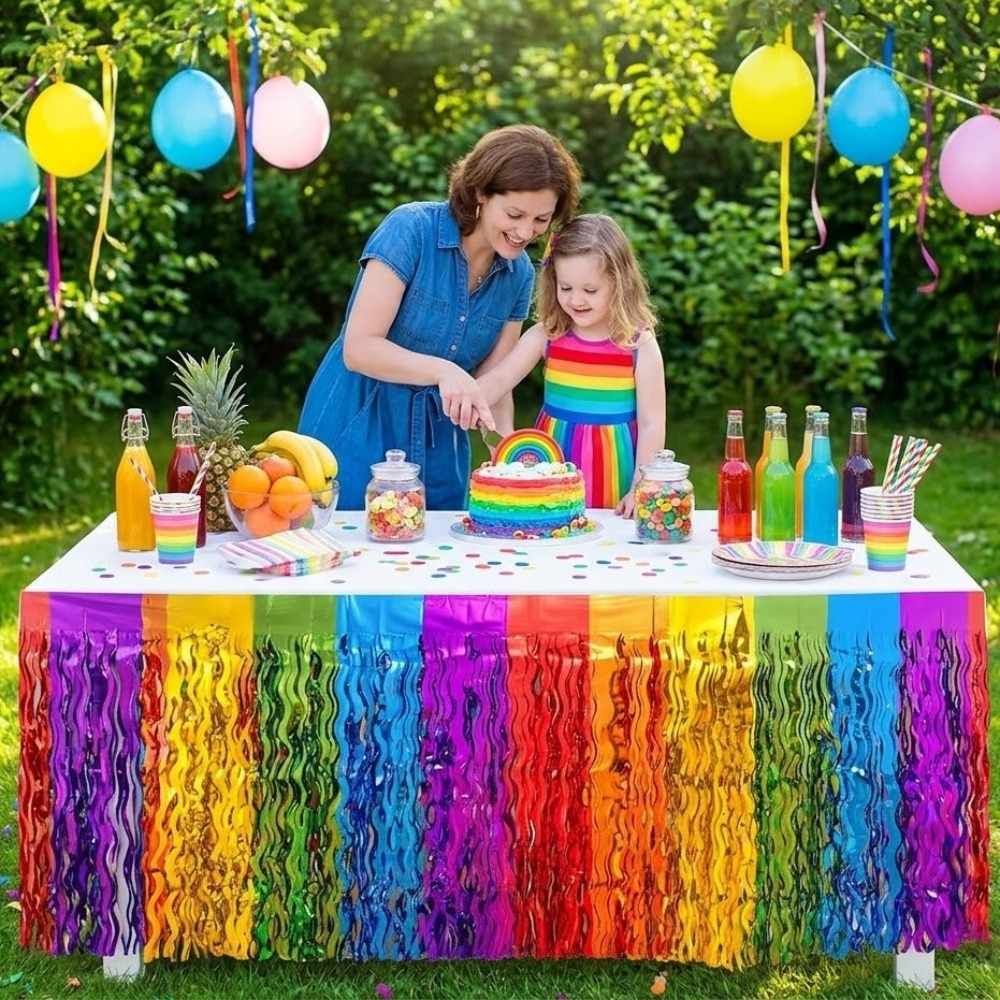 2Pack Rainbow Wavy Metallic Ti - Tinsel Garland Decoration review and price
