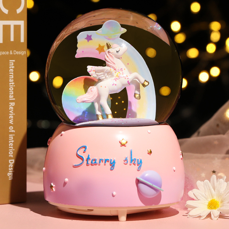 New Crystal Ball Music Box Gir - Snow Globe Musical review and price
