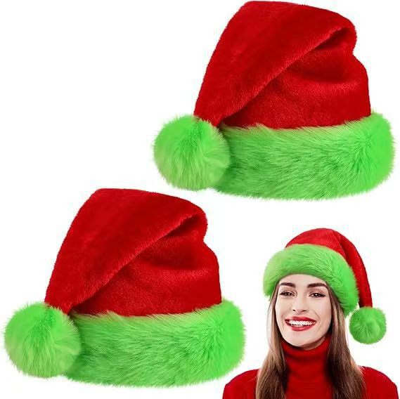 1 PCS/10 PCS Christmas Santa H - Santa Hat Plush review and price