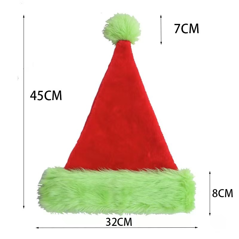 1 PCS/10 PCS Christmas Santa H - Santa Hat Plush review and price